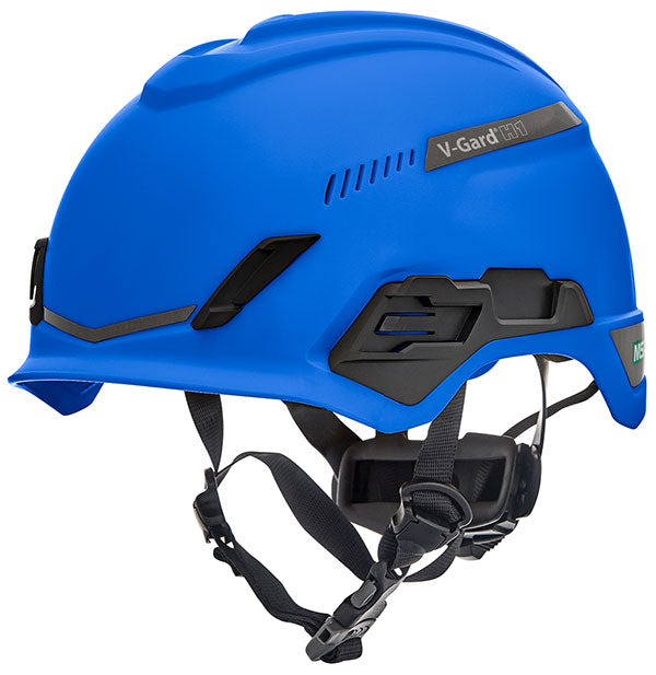 MSA V-Gard H1 Tri-Vented Safety Helmet - Blue - Customisable Head Protection