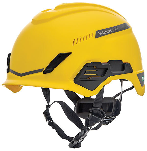 MSA V-Gard H1 Tri-Vented Safety Helmet - Yellow - Customisable Head Protection