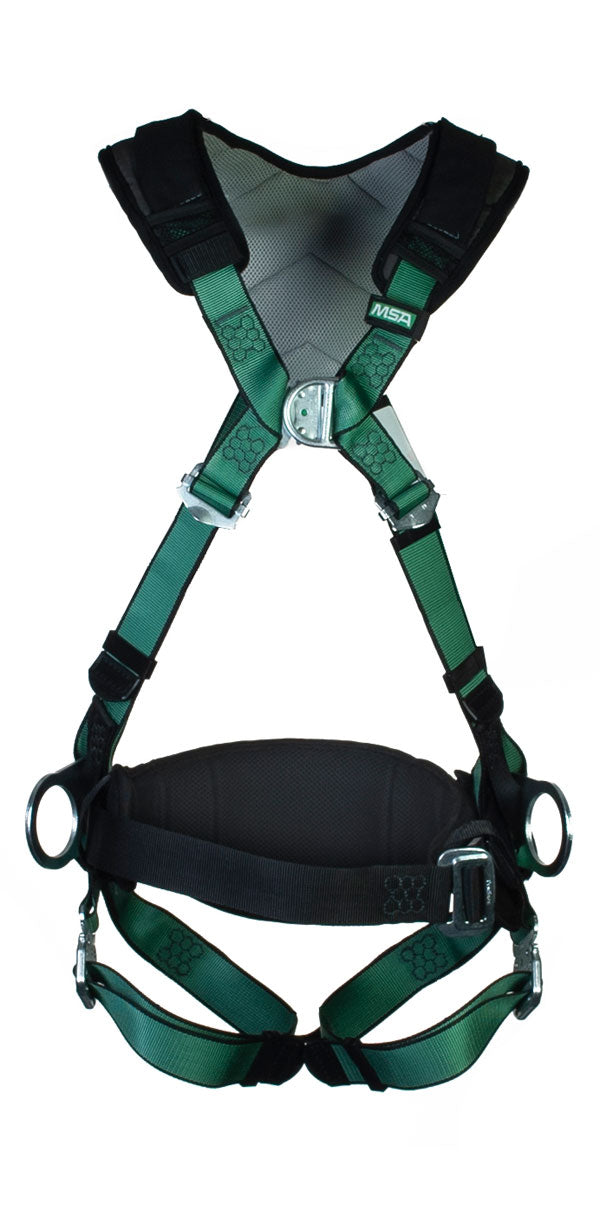 Xl V Form Back Chest Hip D Ring Bayonet Harness Ww Belt - MSA10206056 - Green XL - Customisable Harnesses