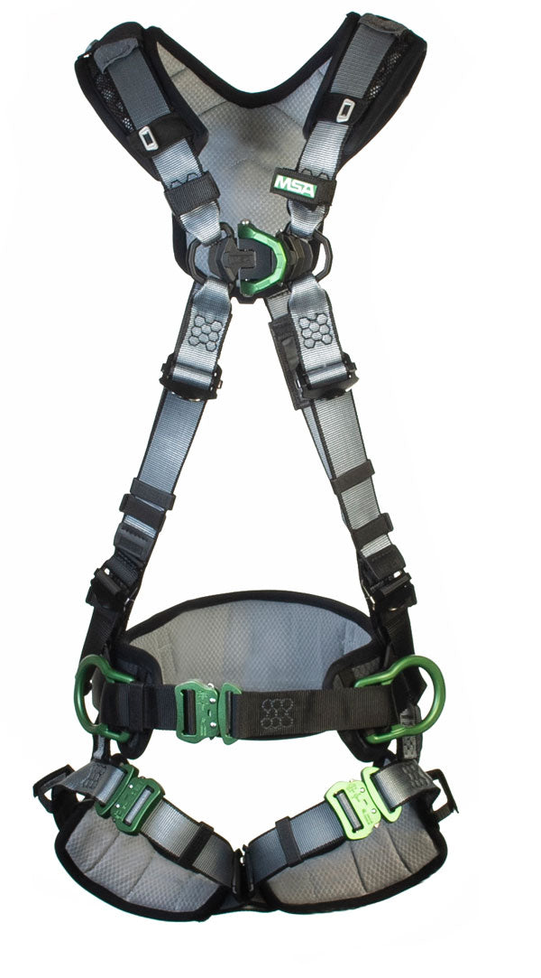 Xl V Fit Back Chest Hip D Ring Bayonet Harness W W Belt - MSA10206547 - Black XL - Customisable Harnesses