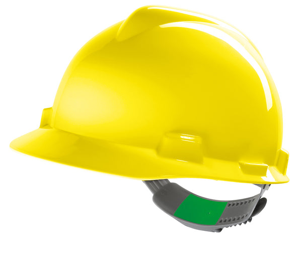 MSA V-Gard Safety Helmet - Yellow - Customisable Head Protection