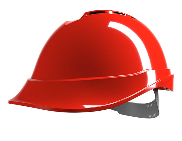 Msa V-gard 200 Vented Safety Helmet - Red - Customisable Head Protection