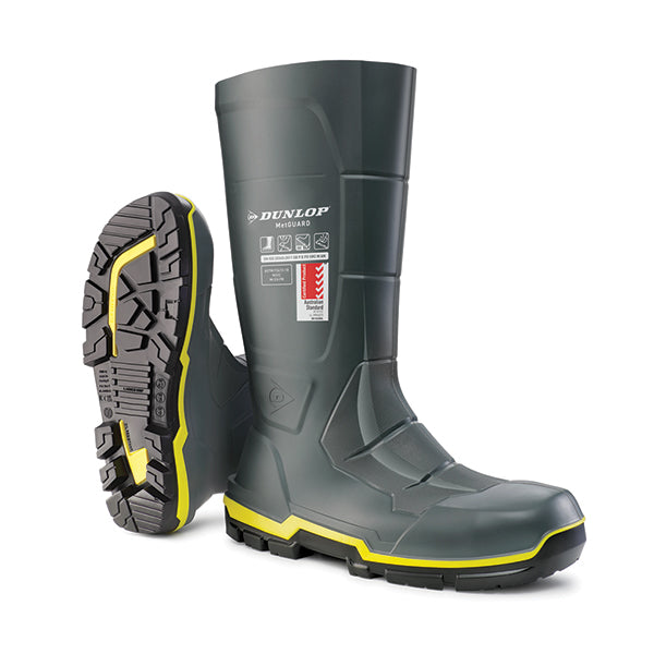 Acifort Metguard Full Safety Wellingtons Mz2 Le01 - MZ2LE01 - Grey - Customisable Wellingtons