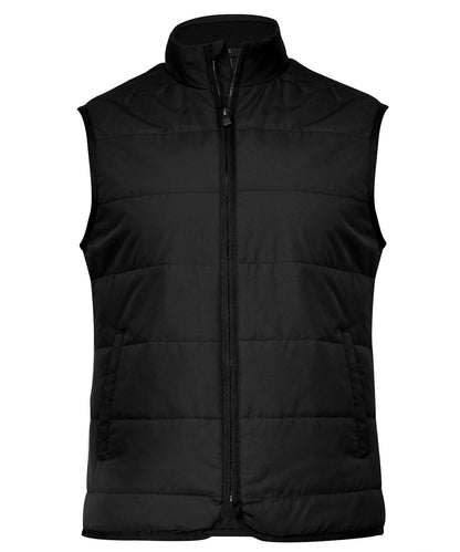Nimbus Hudson horizontal quilted gilet N114M - Black - Customisable Bodywarmers