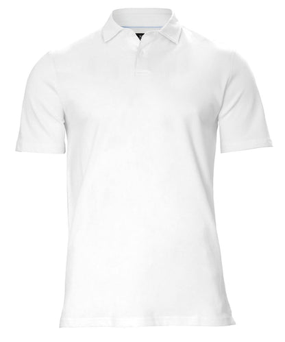 Nimbus Princeton Stretch deluxe cutaway polo N124M - White - Customisable Polos