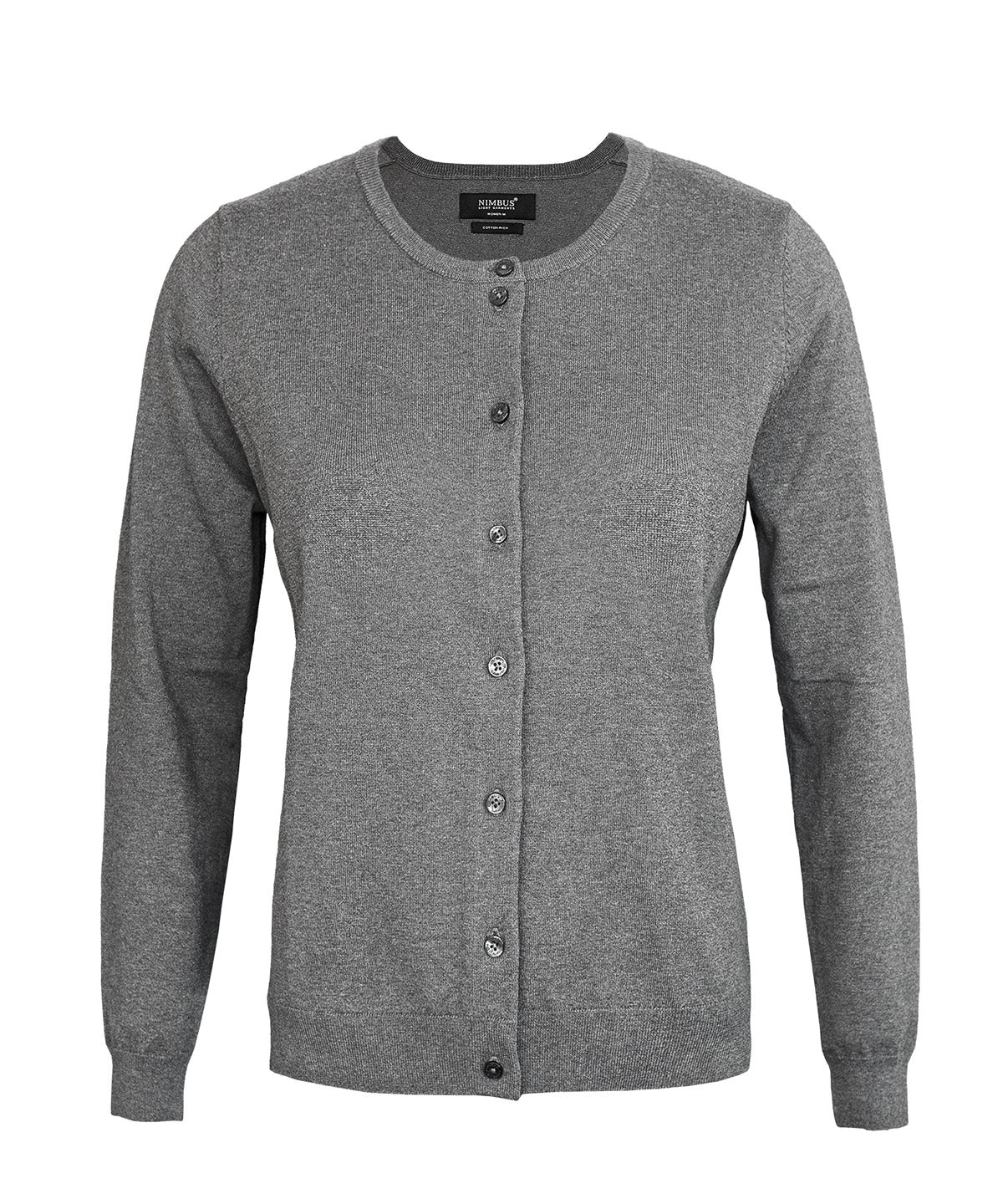Women’s Brighton cardigan - N137F - Grey Melange - Customisable Cardigans