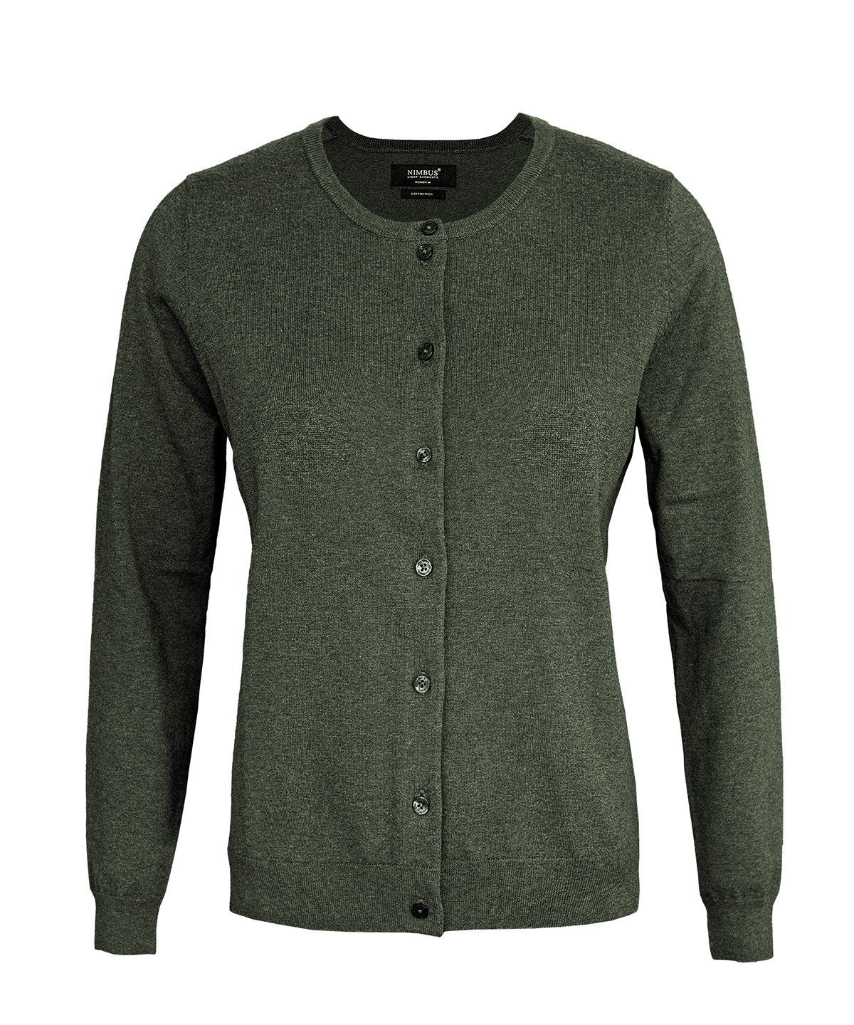 Women’s Brighton cardigan - N137F - Olive Melange - Customisable Cardigans
