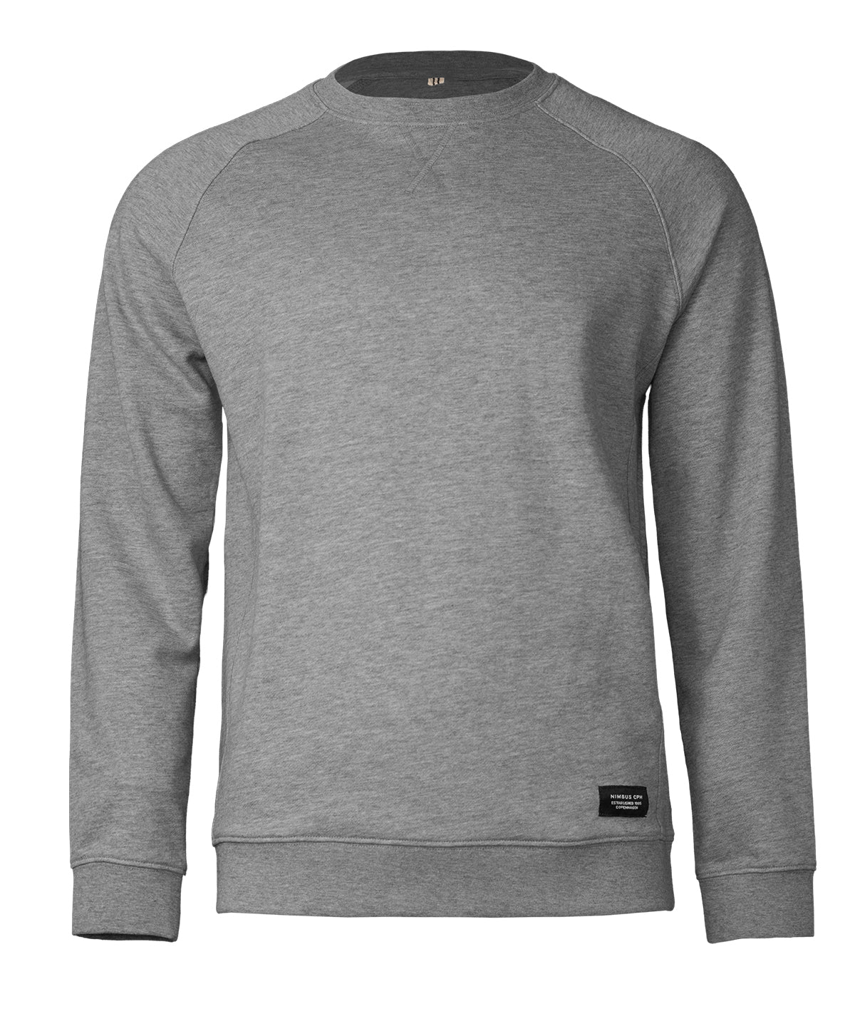 Georgetown – timeless luxury crewneck - N141M - Grey Melange - Customisable Sweatshirts