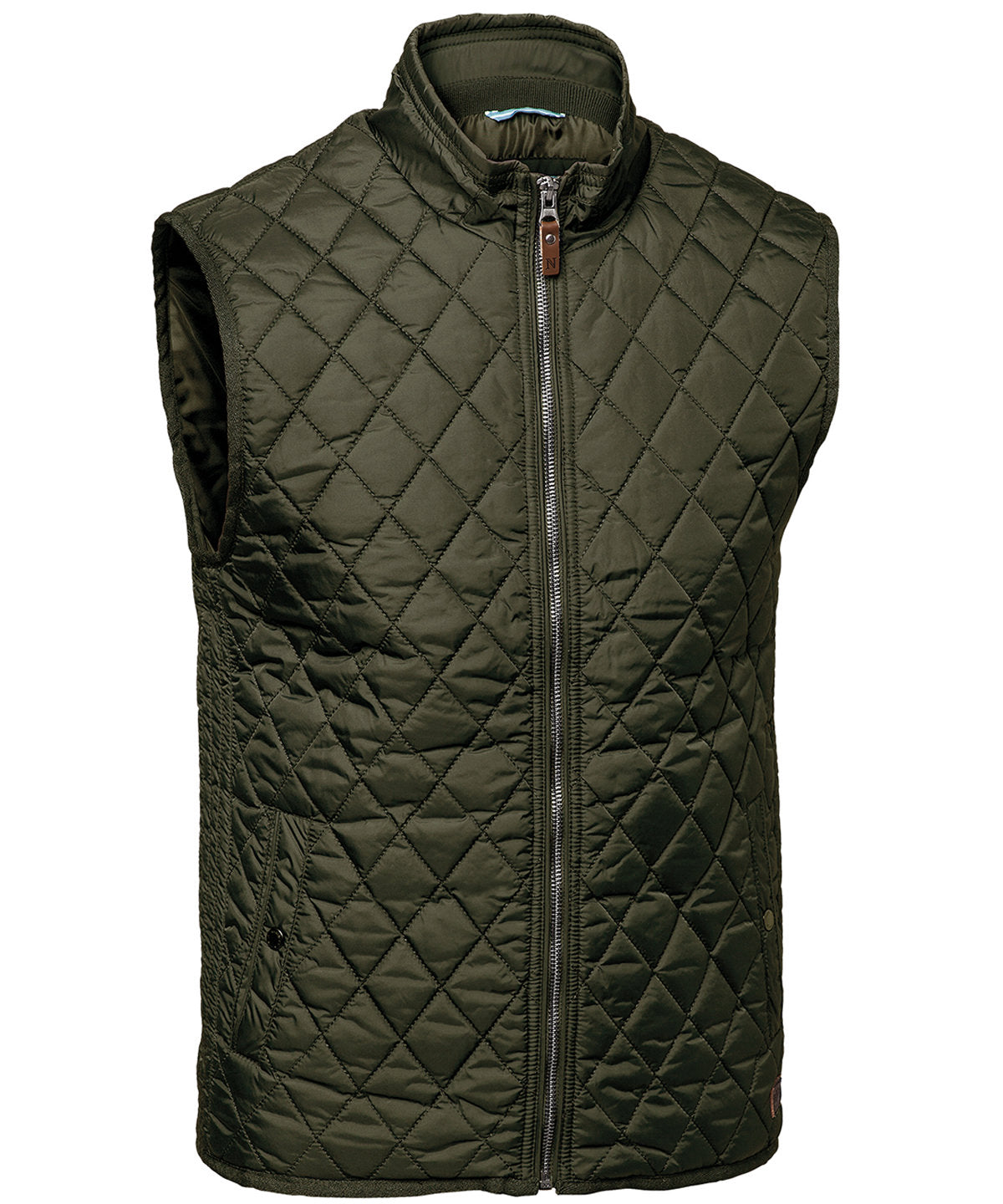 Camden diamond quilted gilet - NB46M - Olive - Customisable Bodywarmers
