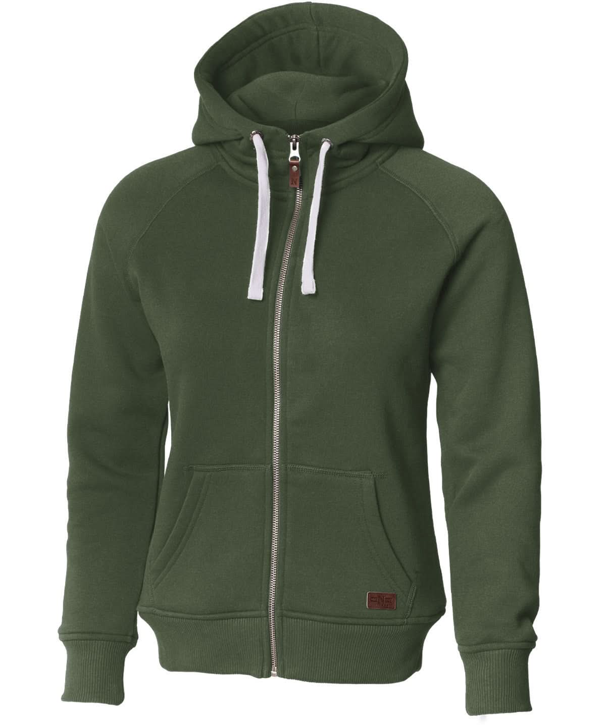 Womens Williamsburg fashionable hooded sweatshirt - NB55F - Olive - Customisable Sweatshirts
