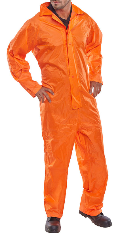 Beeswift Nylon Coverall Nbdc - Orange - Customisable Coveralls