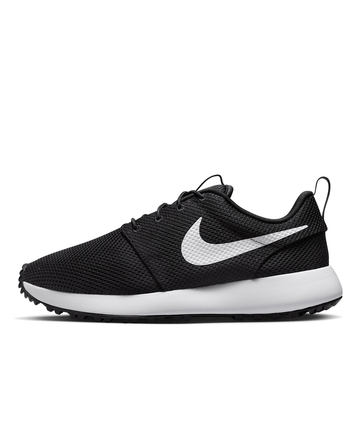 Roshe golf trainers 20 - nk382 - Black White - Customisable Golf Shoes
