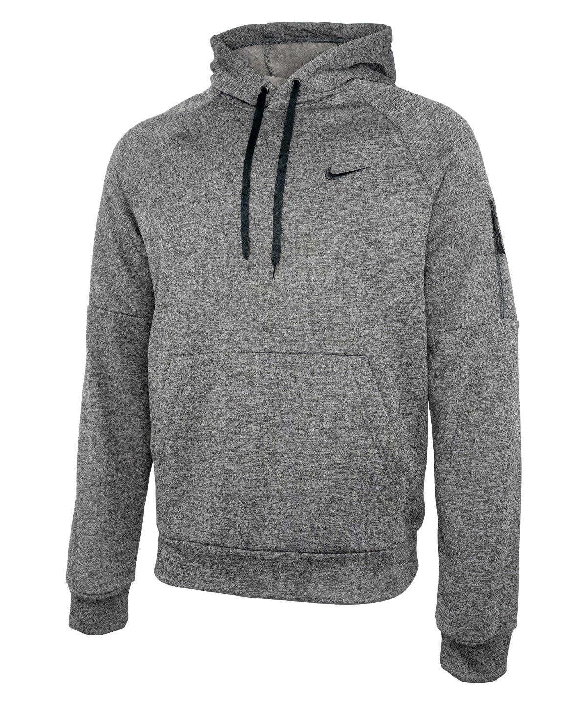 Nike men’s pullover fitness hoodie - NK391 - Dark Grey Heather Particle Grey Black - Customisable Hoodies