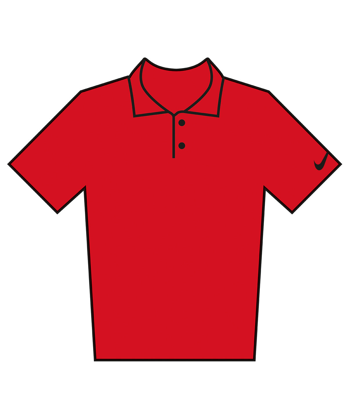 Velocity solid polo - NK430 - Gym Red Black - Customisable Polos