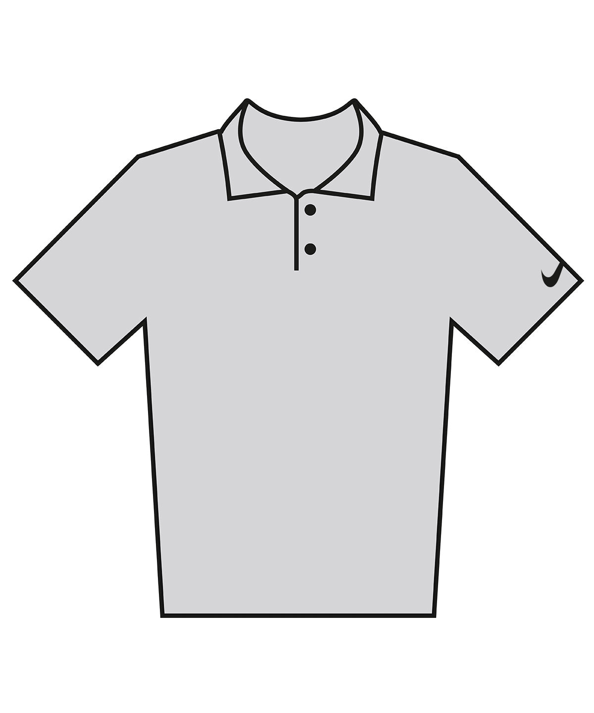 Velocity solid polo - NK430 - Wolf Grey Black - Customisable Polos