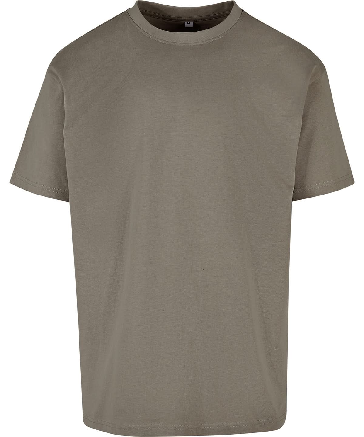 New Morning Studios Oversized Jersey tee Pale Olive NM003 - Pale Olive - Customisable T-Shirt