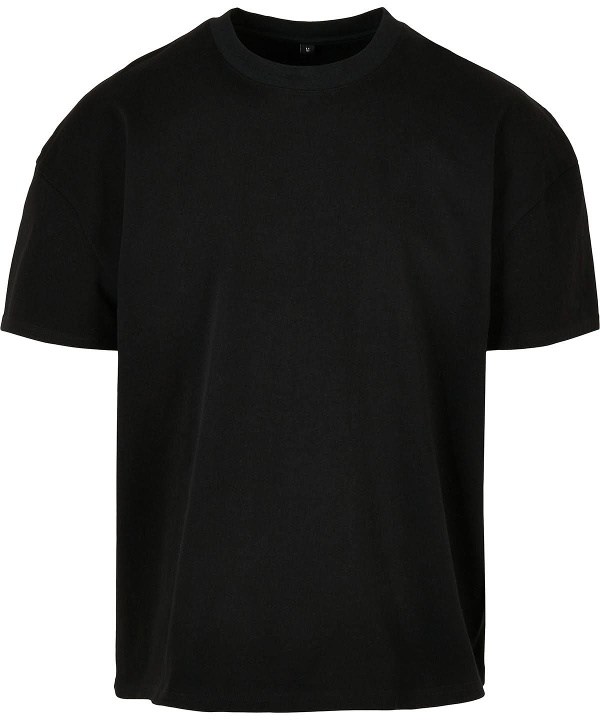 New Morning Studios Heavy Jersey oversized tee NM004 - Black - Customisable T-Shirt