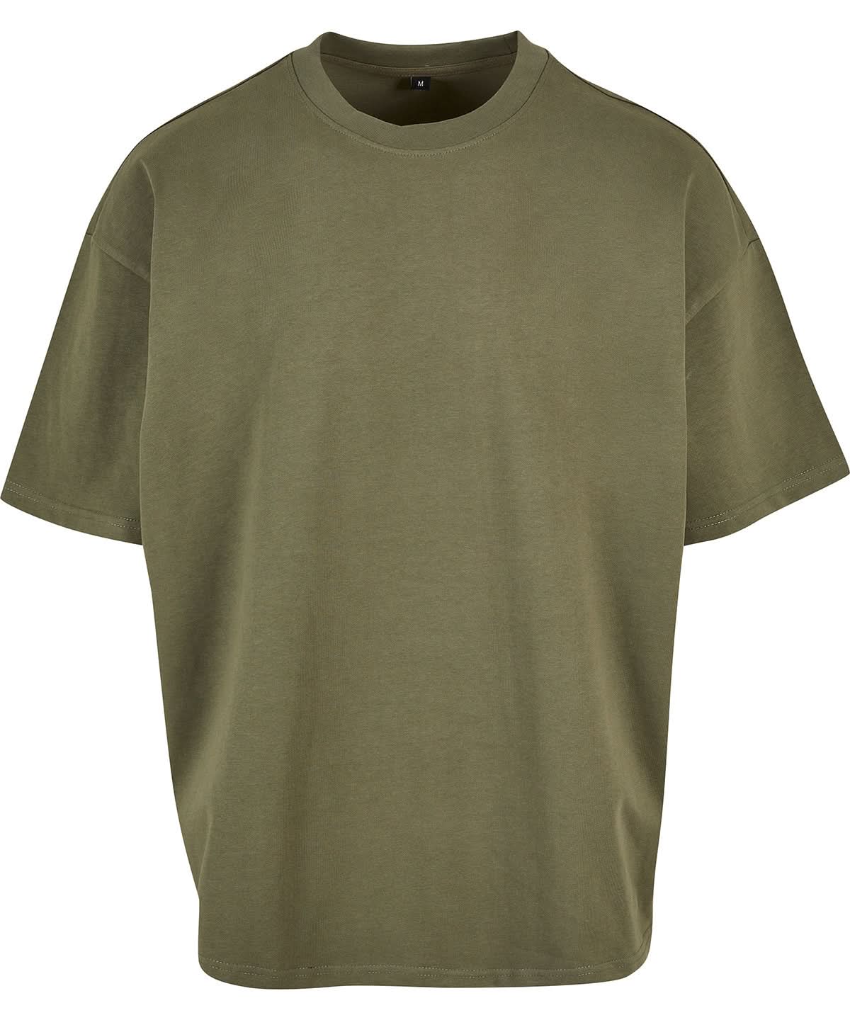 New Morning Studios Heavy Jersey oversized tee NM004 - Olive - Customisable T-Shirt