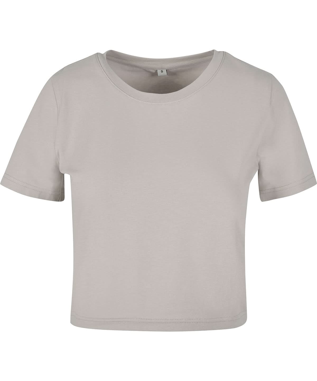 New Morning Studios Womens cropped tee NM006 - Light Asphalt - Customisable T-Shirt