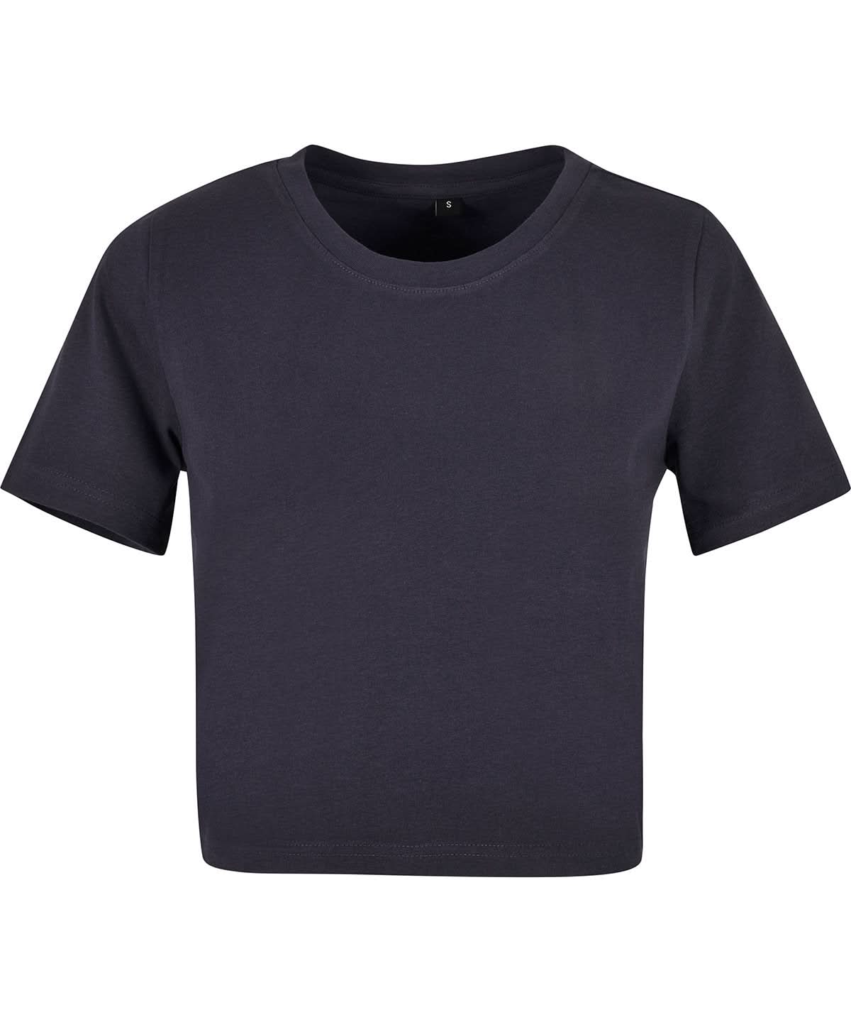 New Morning Studios Womens cropped tee NM006 - Navy - Customisable T-Shirt