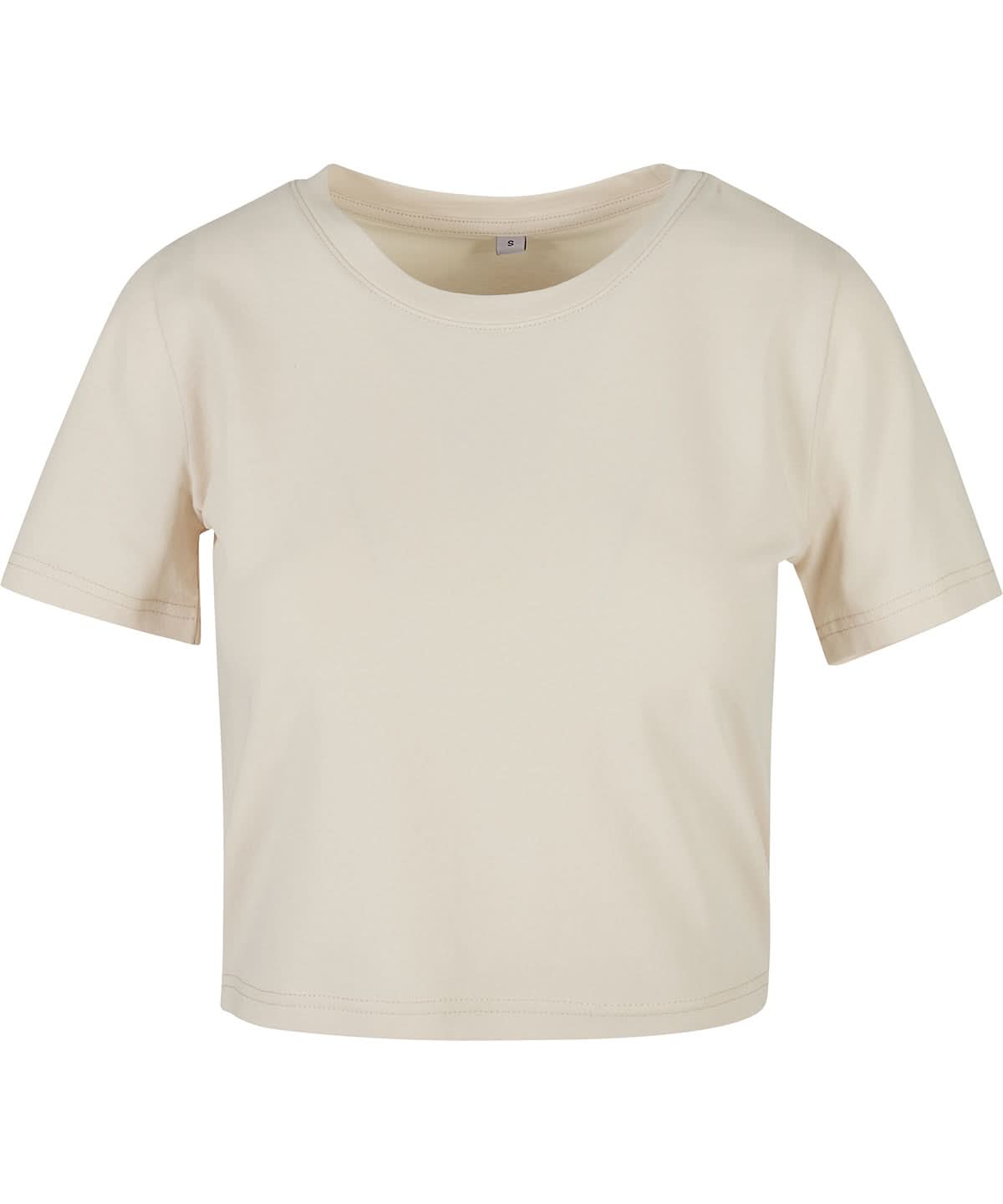 New Morning Studios Womens cropped tee NM006 - Sand - Customisable T-Shirt