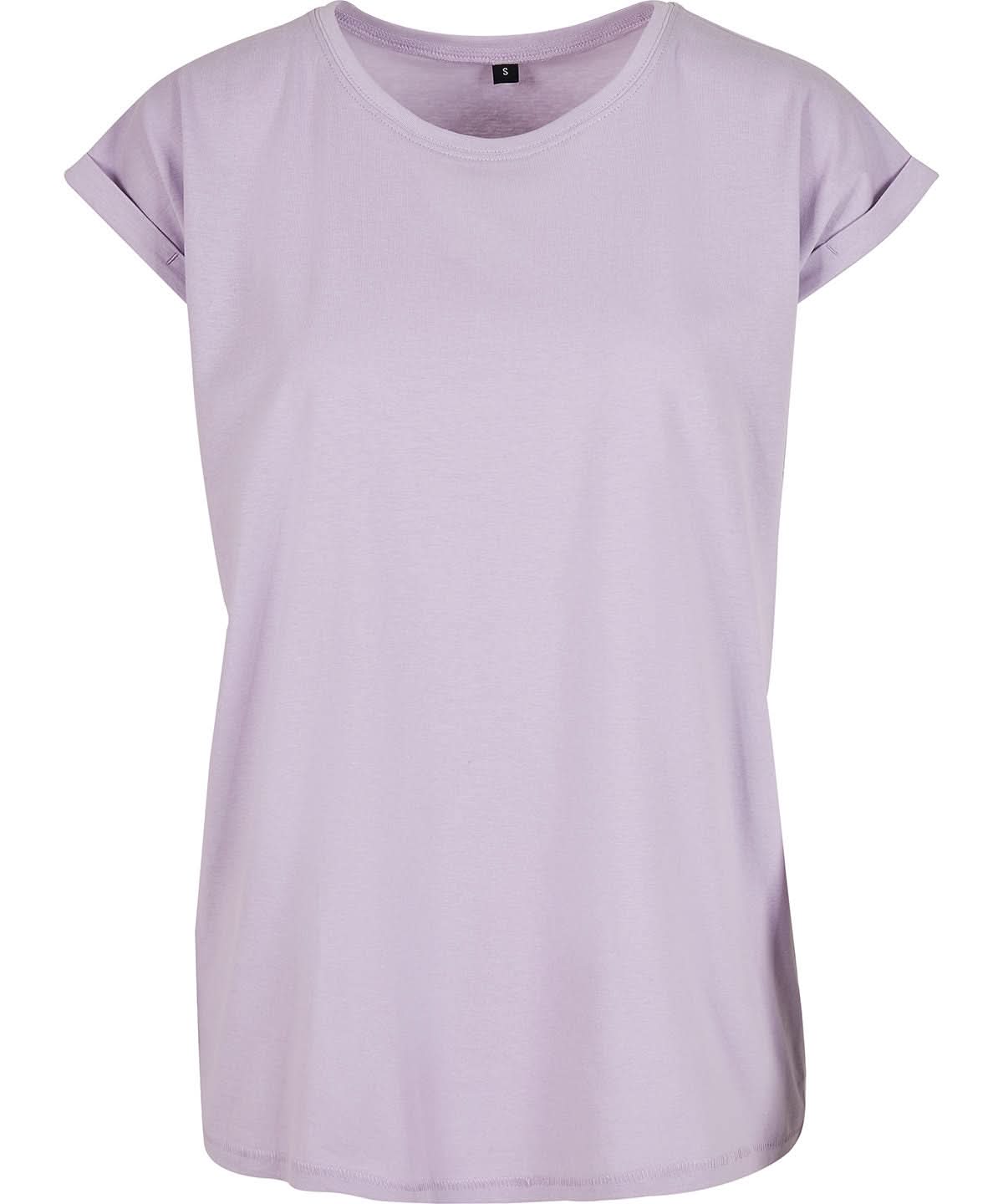 New Morning Studios Womens regular extended shoulder tee Lilac NM007 - Lilac - Customisable T-Shirt