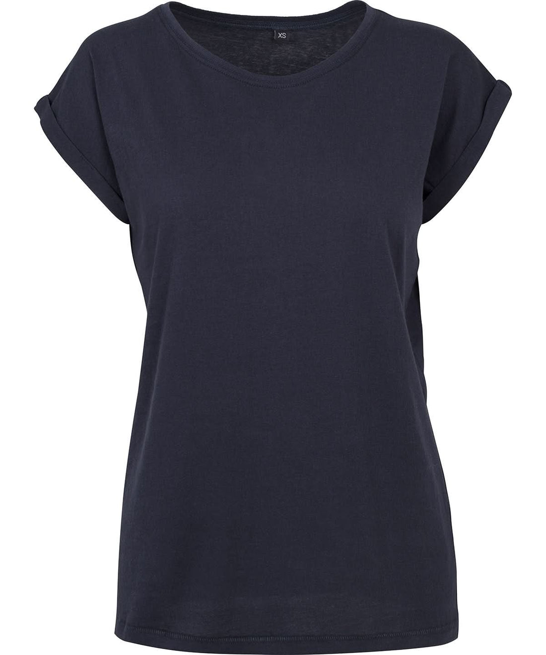 New Morning Studios Womens regular extended shoulder tee Navy NM007 - Navy - Customisable T-Shirt