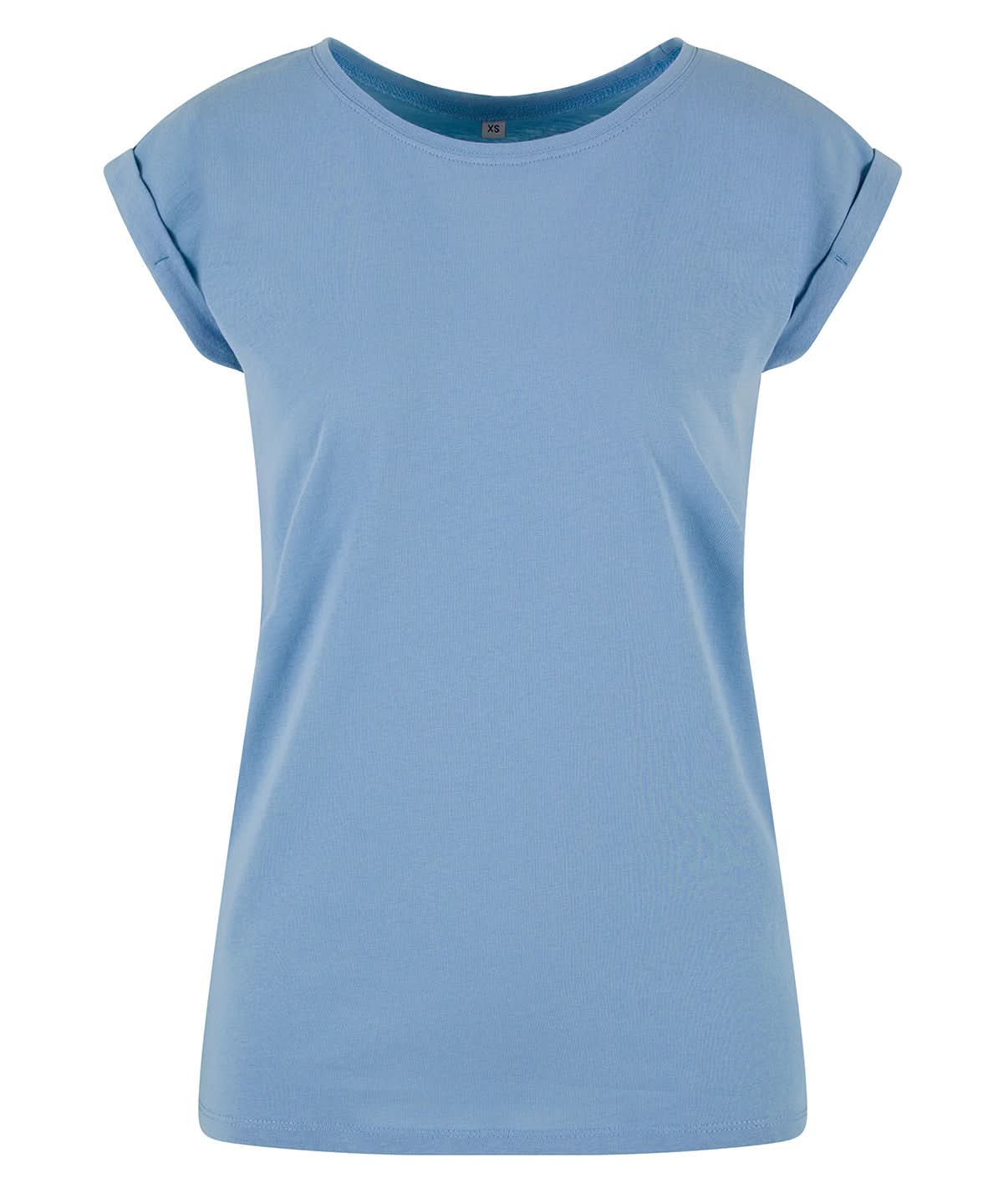 New Morning Studios Womens regular extended shoulder tee Powder Blue NM007 - Powder Blue - Customisable T-Shirt