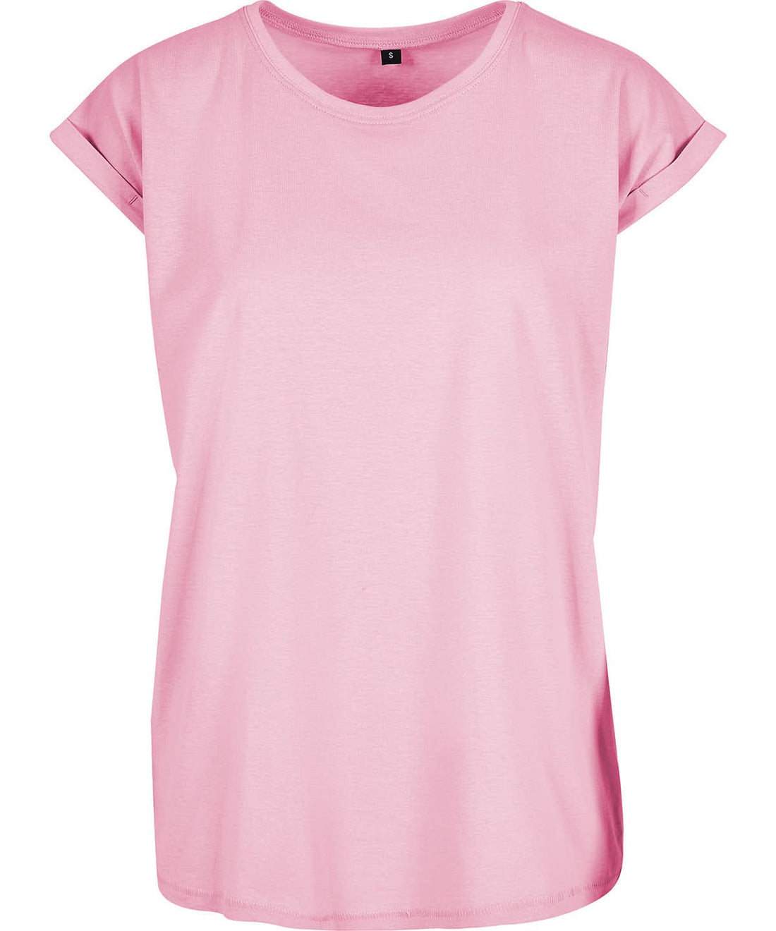 New Morning Studios Womens regular extended shoulder tee Soft Pink NM007 - Soft Pink - Customisable T-Shirt