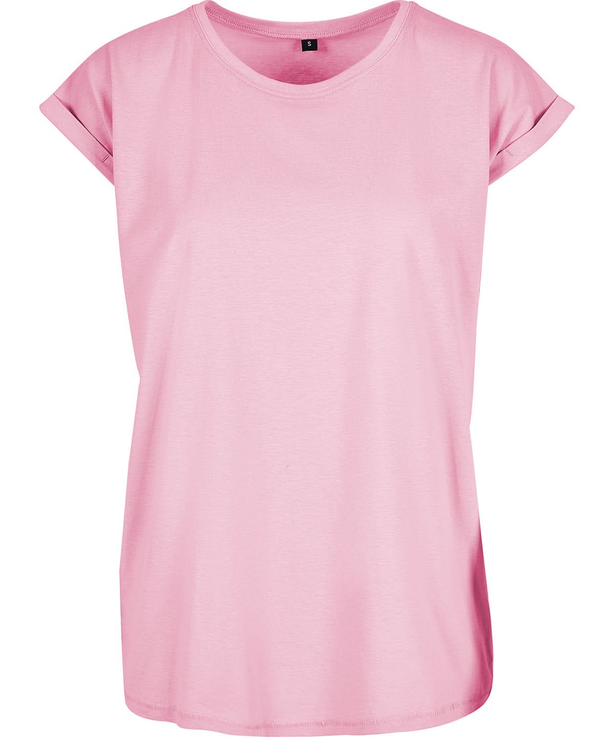 New Morning Studios Womens regular extended shoulder tee Soft Pink NM007 - Soft Pink - Customisable T-Shirt