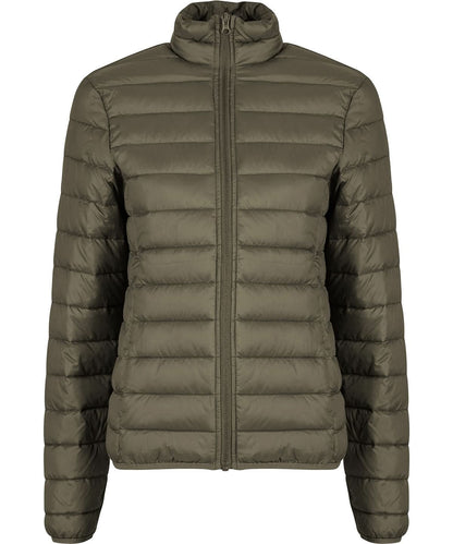 New Morning Studios Womens light puffer jacket NM030 - Olive - Customisable Jacket