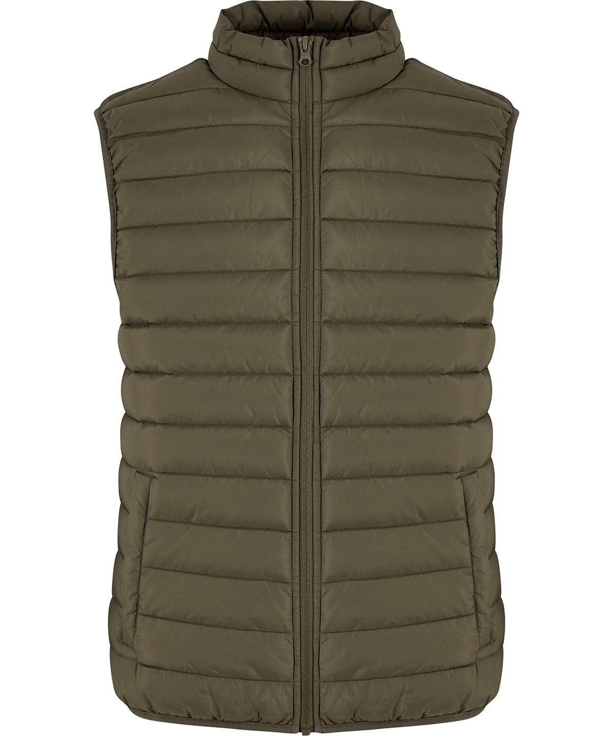New Morning Studios Womens light puffer vest NM032 - Olive - Customisable Bodywarmers