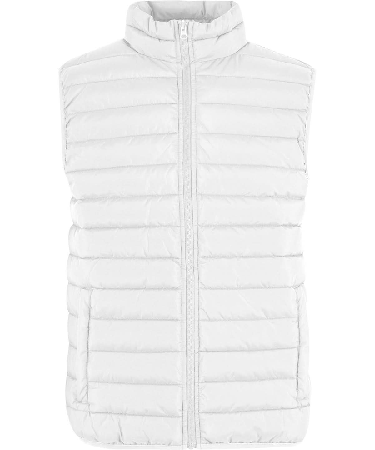 New Morning Studios Womens light puffer vest NM032 - White - Customisable Bodywarmers