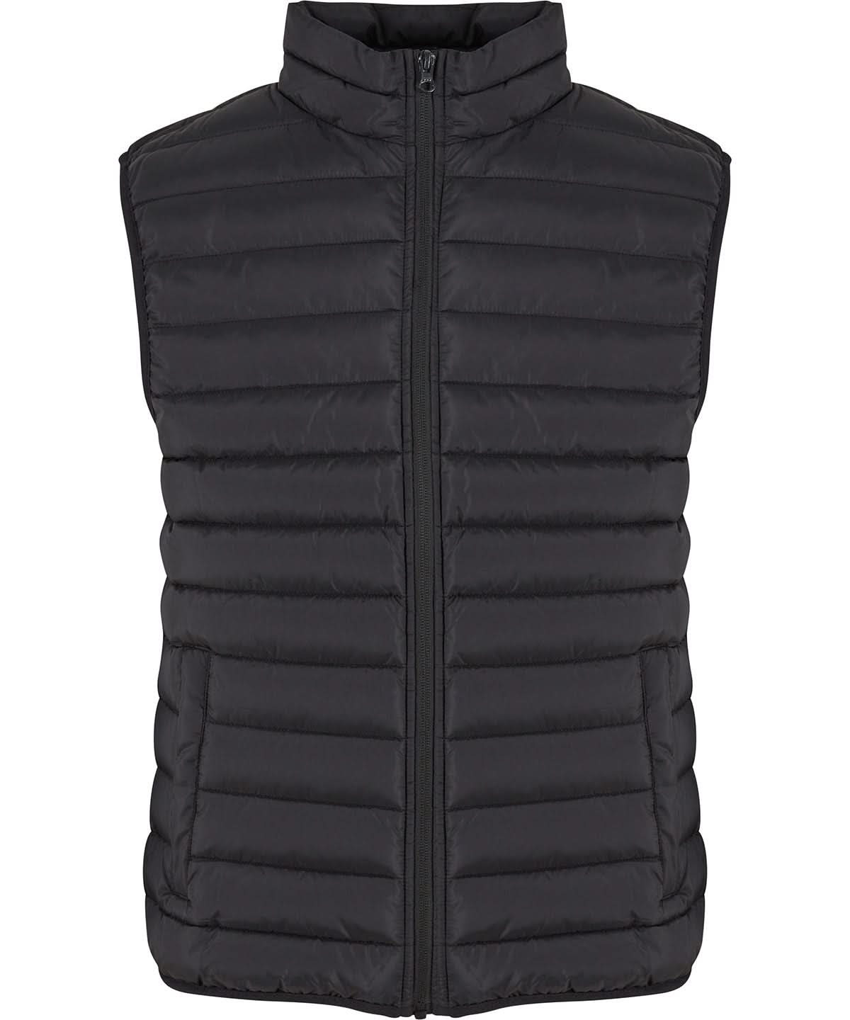 New Morning Studios Light puffer vest NM033 - Black - Customisable Bodywarmers