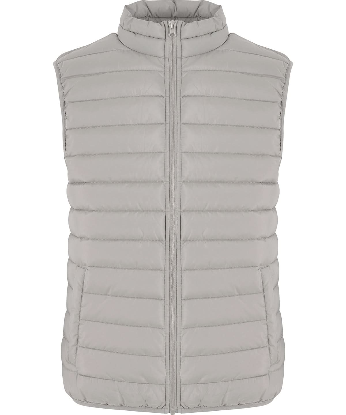 New Morning Studios Light puffer vest NM033 - Light Asphalt - Customisable Bodywarmers