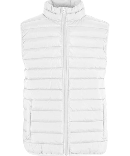 New Morning Studios Light puffer vest NM033 - White - Customisable Bodywarmers