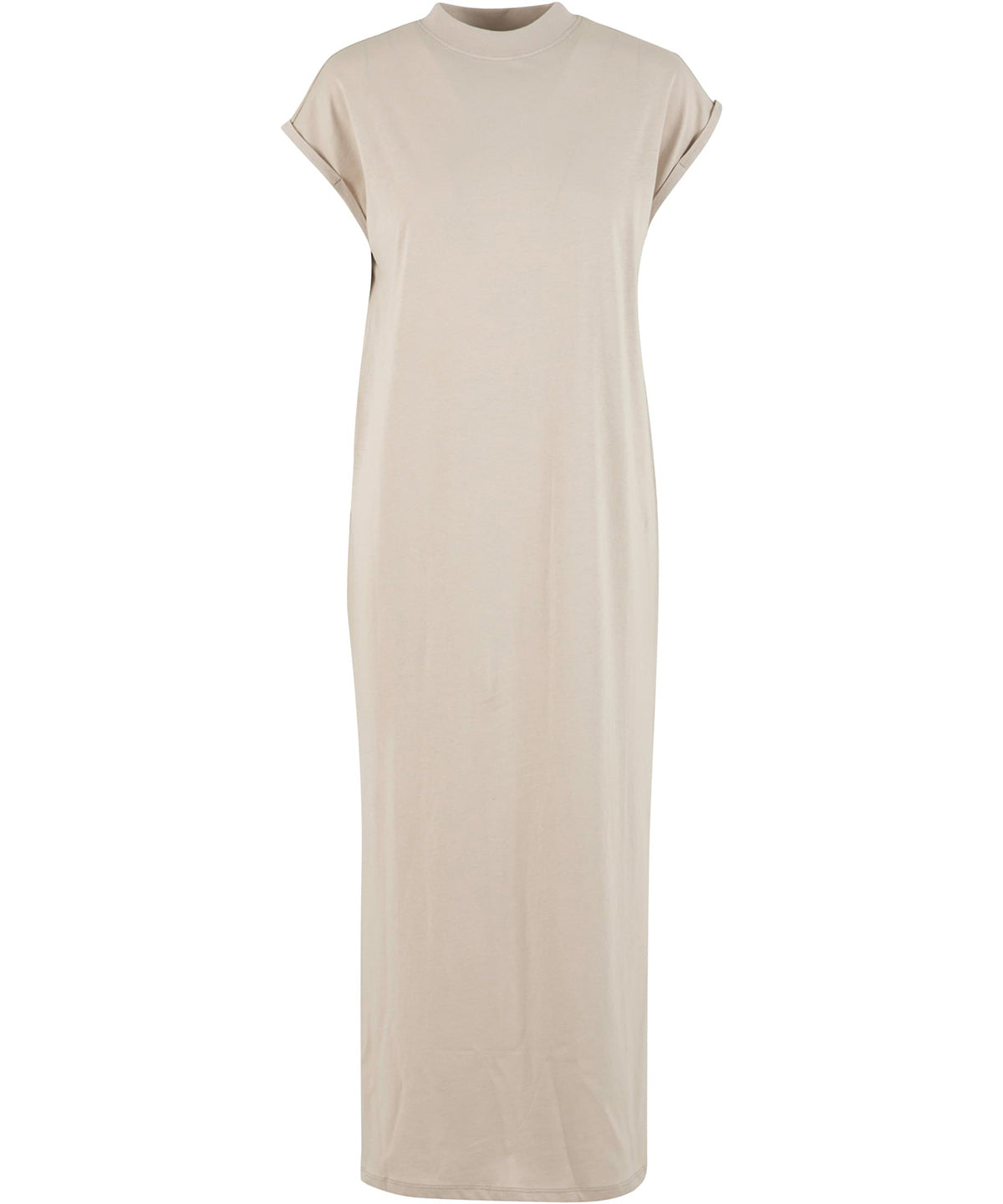 Women’s long extended shoulder dress - NM045 - Cloud - Customisable Dresses