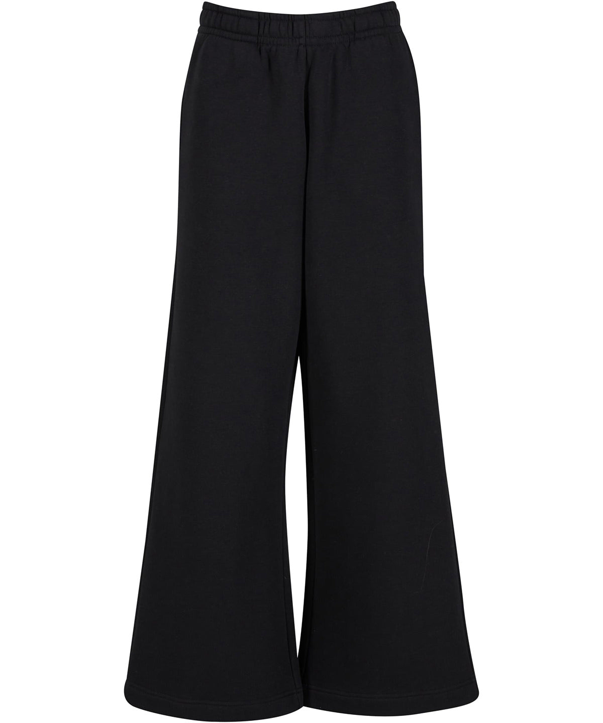 Women’s wide-leg sweatpants - NM048 - Black - Customisable Sweatpants