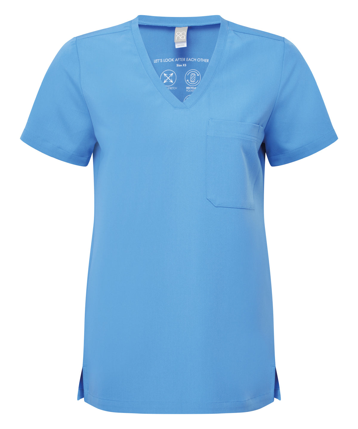 Women’s Limitless Onna-stretch tunic - NN300 - Ceil Blue - Customisable Tunics