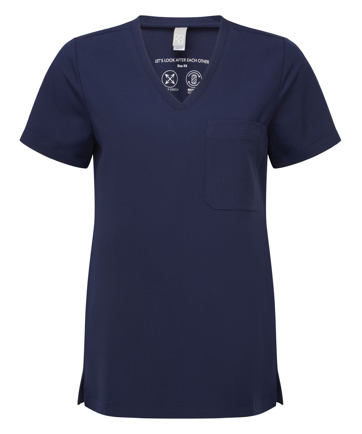 Women’s Limitless Onna-stretch tunic - NN300 - Navy - Customisable Tunics