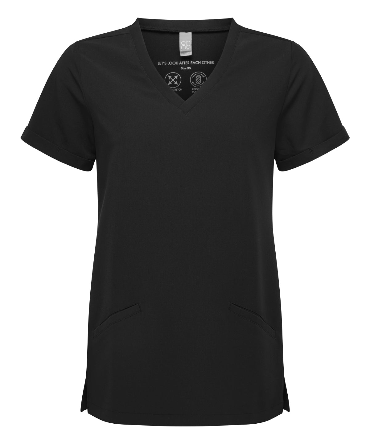 Women’s Invincible Onna-stretch tunic - NN310 - Black - Customisable Tunics