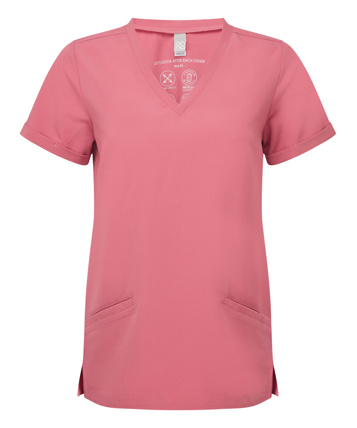 Women’s Invincible Onna-stretch tunic - NN310 - Calm Pink - Customisable Tunics