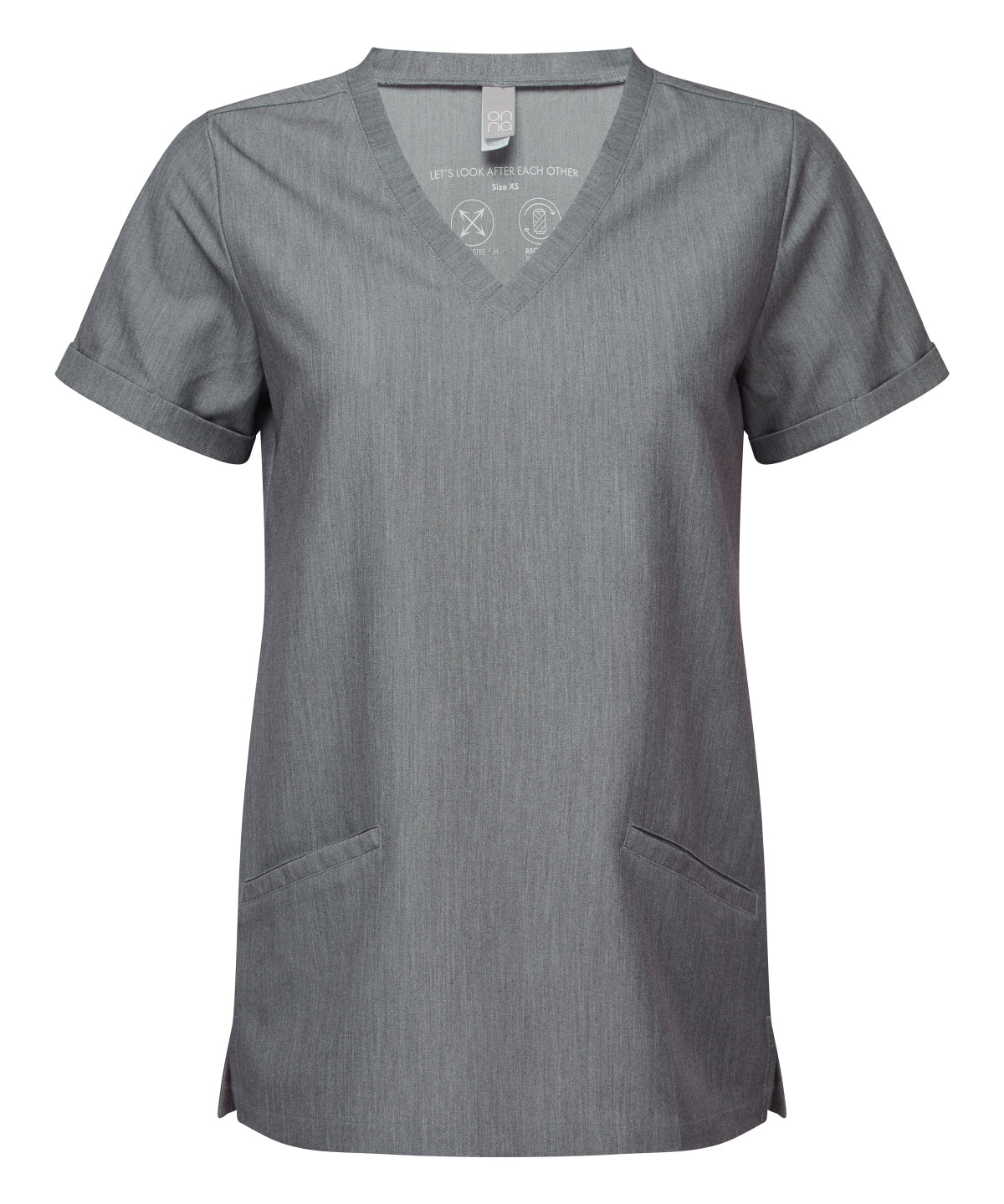 Women’s Invincible Onna-stretch tunic - NN310 - Dynamo Grey - Customisable Tunics