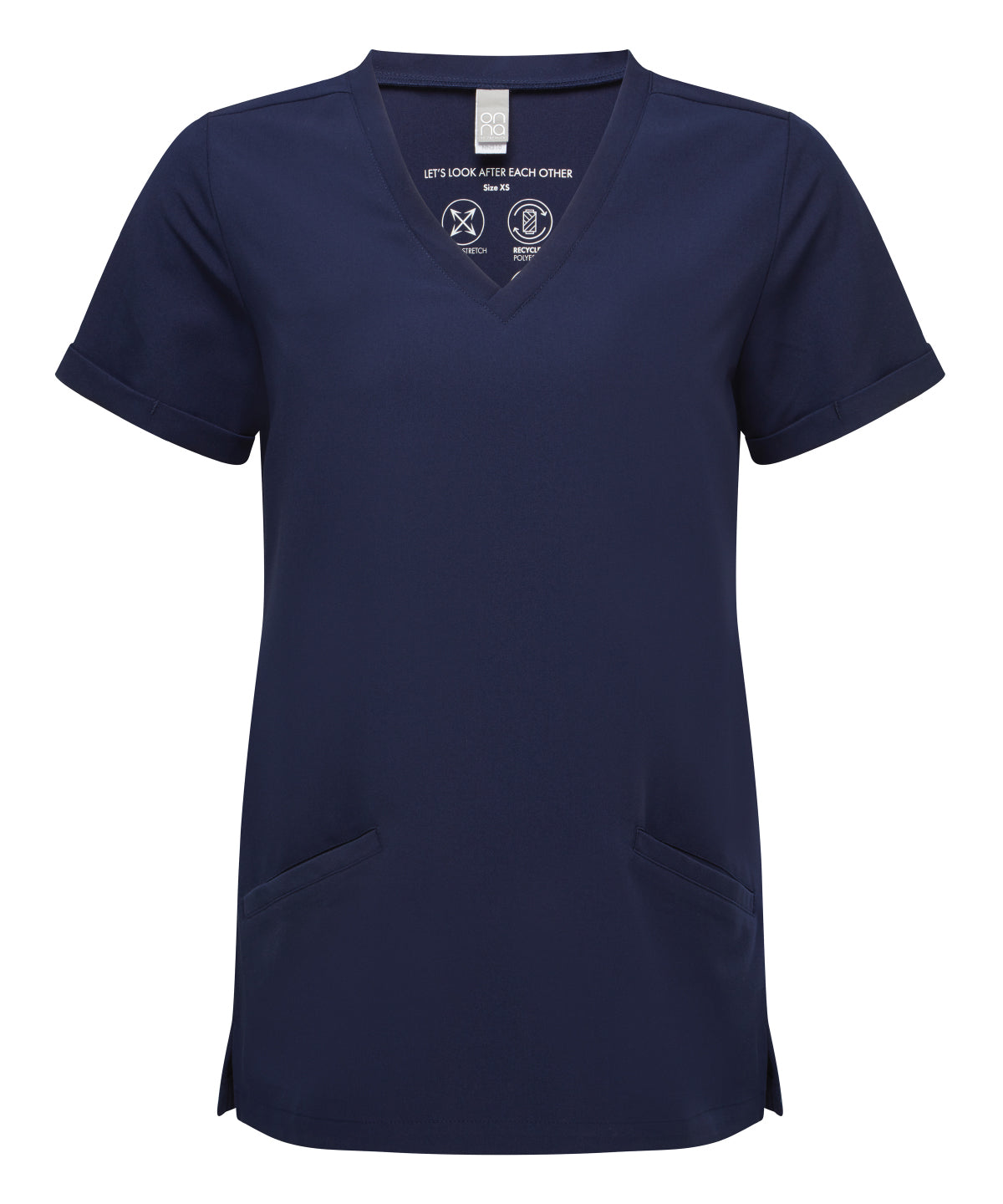 Women’s Invincible Onna-stretch tunic - NN310 - Navy - Customisable Tunics