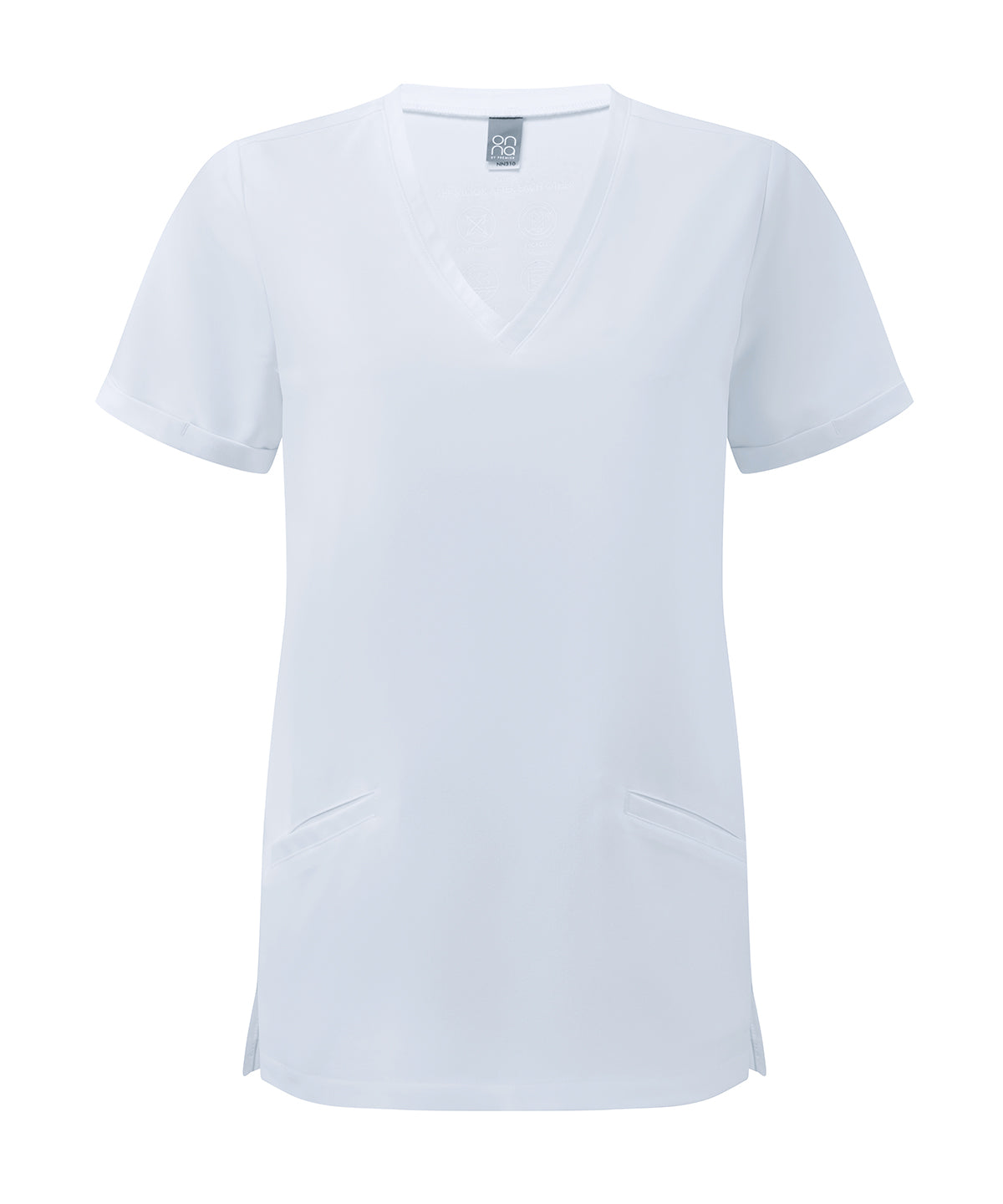 Women’s Invincible Onna-stretch tunic - NN310 - Vital White - Customisable Tunics