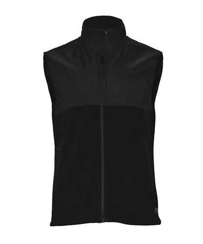 Nimbus Highland Fashionable yoke fleece vest NP018 - Black - Customisable Bodywarmers