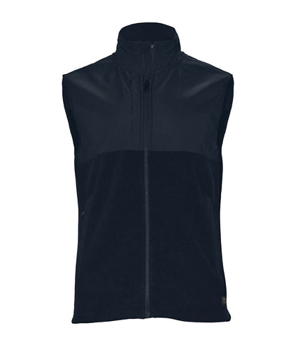 Nimbus Highland Fashionable yoke fleece vest NP018 - Navy - Customisable Bodywarmers