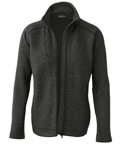 Nimbus Womens Montana knitted fleece jacket NP08F - Dark Grey Melange - Customisable Jacket