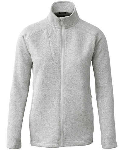 Nimbus Womens Montana knitted fleece jacket NP08F - Light Grey Melange - Customisable Jacket