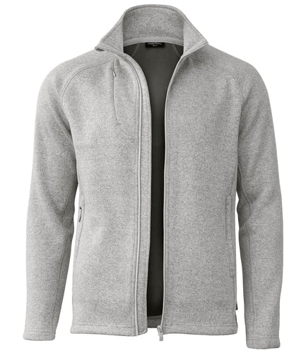Nimbus Montana knitted fleece jacket NP08M - Light Grey Melange - Customisable Jacket
